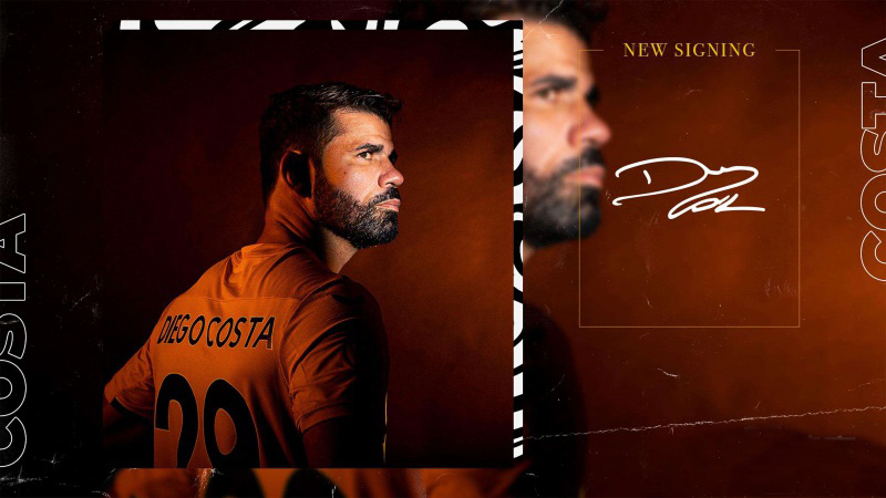 33岁迭戈-科斯塔加盟球队